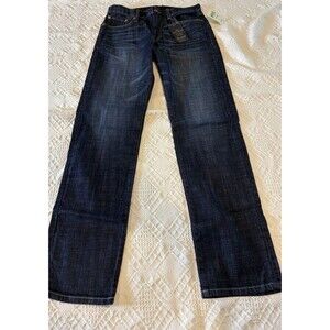 Lucky Brand Men's Straight Fit Jeans 31WX34L Mid Rise Dark Wash
